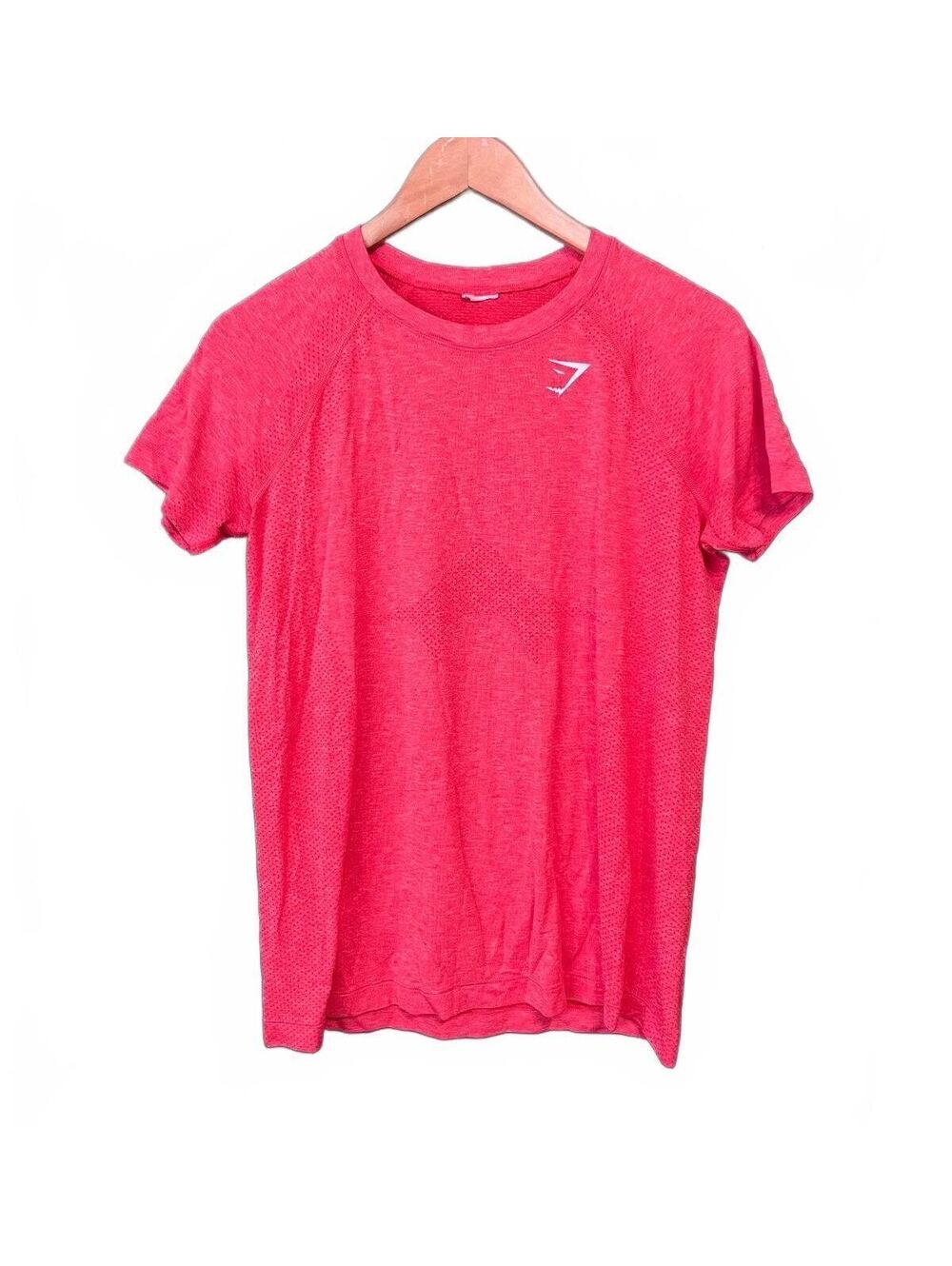 Gymshark Vital Seamless Chilli Red Marl T-Shirt Workout Top Women's M Gorpcore